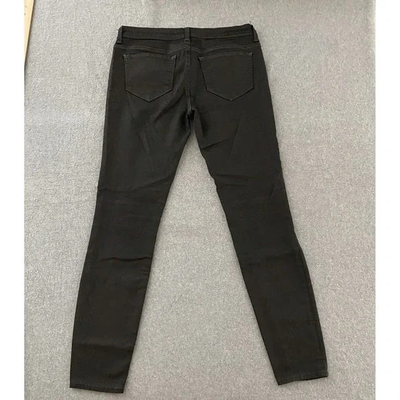 ZARA Jeans Womens 6 28w Black Skinny Pants Slim Fit Mid Rise Stretch Casual - Picture 9 of 12